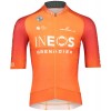 Maglia da allenamento INEOS GRENADIERS 2022 EPIC RACE manica corta (cerniera lunga) squadra di ciclismo professionale