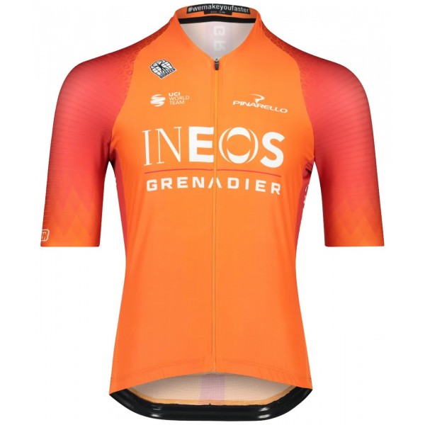 INEOS GRENADIERS 2022 Training Edition ICON Maglia da ciclismo a maniche corte (zip lunga) Squadra ciclistica professionale