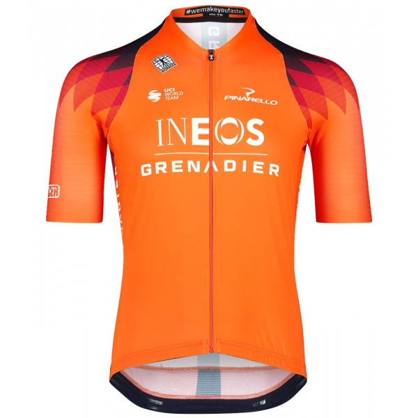 Maglia da ciclismo INEOS GRENADIERS 2023 Training Edition ICON manica corta (cerniera lunga) Squadra ciclistica professionale