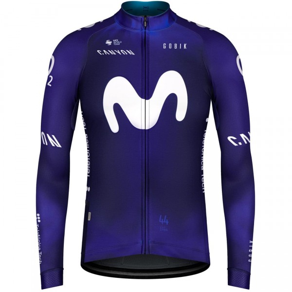 Maglia ciclismo manica lunga MOVISTAR 2023 squadra ciclistica professionale