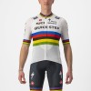 Quick Step Alpha Vinyl Road World Champion Rainbow Jersey 2022 Competizione Maglia da ciclismo a manica corta Squadra di ciclismo professionale