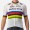 Quick Step Alpha Vinyl Road World Champion Rainbow Jersey 2022 Competizione Maglia da ciclismo a manica corta Squadra di ciclismo professionale