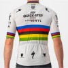 Quick Step Alpha Vinyl Road World Champion Rainbow Jersey 2022 Competizione Maglia da ciclismo a manica corta Squadra di ciclismo professionale
