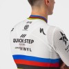 Quick Step Alpha Vinyl Road World Champion Rainbow Jersey 2022 Competizione Maglia da ciclismo a manica corta Squadra di ciclismo professionale