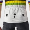 Quick Step Alpha Vinyl Road World Champion Rainbow Jersey 2022 Competizione Maglia da ciclismo a manica corta Squadra di ciclismo professionale