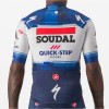 Maglia da ciclismo a manica corta Soudal Quick-Step 2023 Aero Race 6.1 della squadra di ciclisti professionisti
