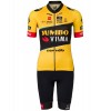Maglia ciclismo donna TEAM JUMBO-VISMA 2023 a maniche corte team di ciclismo professionistico
