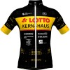 Maglia da ciclismo Team Lotto-Kern Haus 2023 manica corta (cerniera lunga) squadra di ciclismo professionale