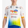 Maglia da ciclismo Team TotalEnergies 2022 manica corta (cerniera lunga) squadra di ciclismo professionale