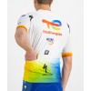 Maglia da ciclismo Team TotalEnergies 2022 manica corta (cerniera lunga) squadra di ciclismo professionale
