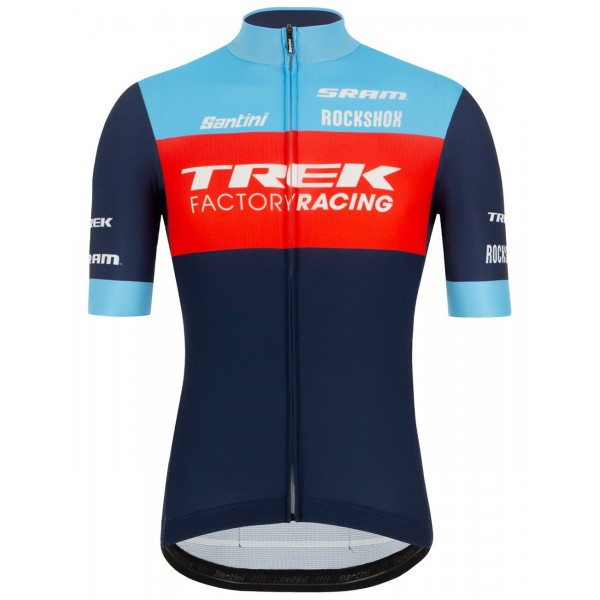 Maglia da ciclismo Trek Factory Racing XC 2022 manica corta (zip lunga) Squadra di ciclismo professionale Maglia da ciclismo Trek Factory Racing XC 2022 manica corta (zip lunga) Squadra di ciclismo professionale
