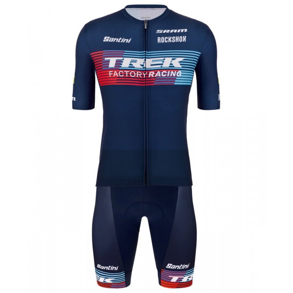 Completo Trek Factory Racing XC 2023 (maglia + salopette) squadra di ciclisti professionisti