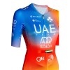 UAE TEAM ADQ 2023 Maglia da ciclismo a manica corta da donna Squadra di ciclismo da donna